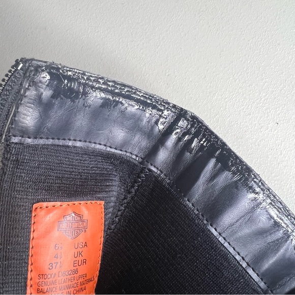 Harley-Davidson Leather Studded Biker Boots Size 6.5 - Picture 9 of 10